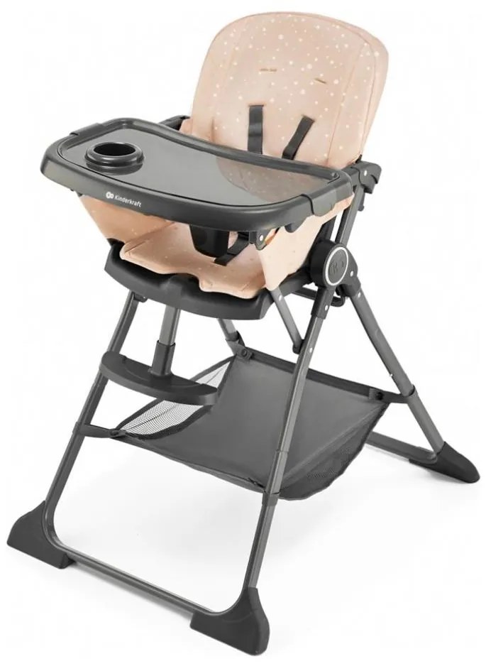 KINDERKRAFT - Gyermek étkezőszék FOLDEE rózsaszín