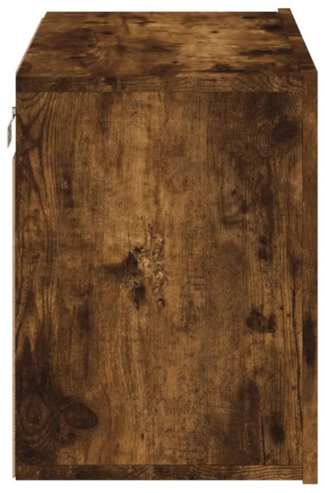 füstös tölgy színű falra szerelhető TV-szekrény 60 x 30 x 41 cm