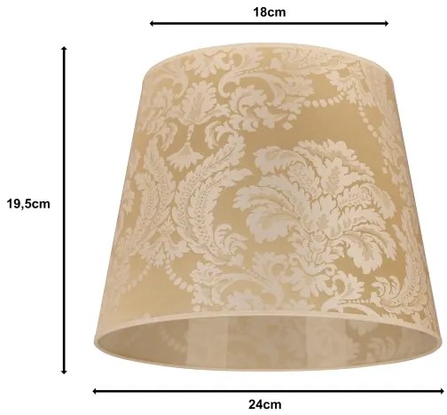 Duolla - CLASSIC M asztali lámpa búra E27, 24 cm átmérő, arany