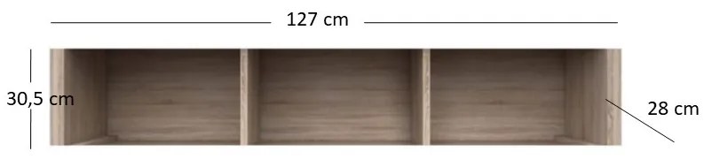 Regál Noella (szonoma tölgy). 1053128