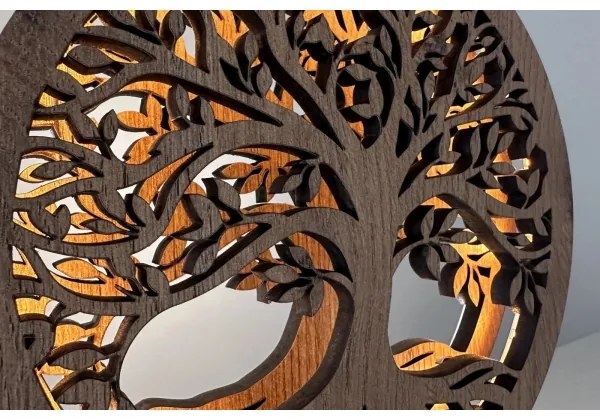 Li-Go 23577/DUB2 - LED fényerőszabályozható asztali dekoráció LED/12W/230V 20x22 cm tölgy