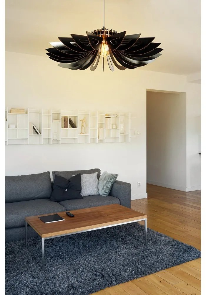 Fekete függőlámpa ø 68 cm – Opviq lights