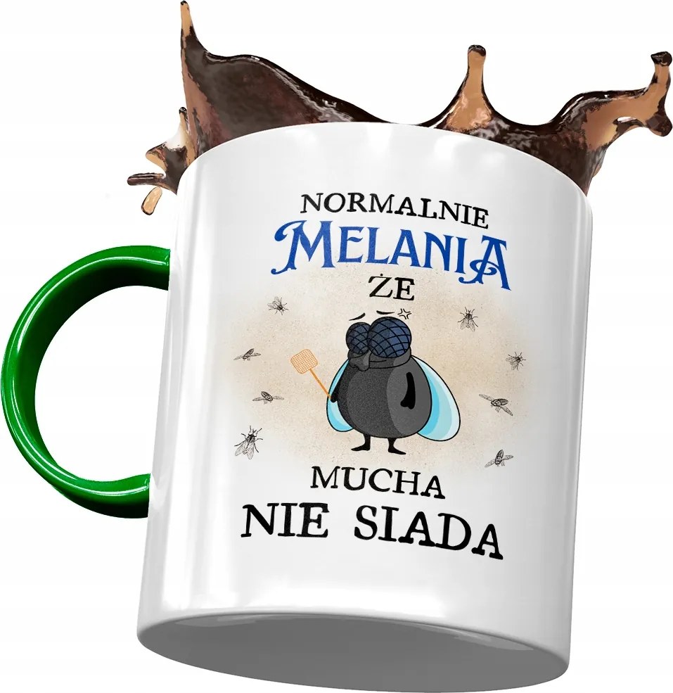 Zöld Bögre Melania Feleség Barátnő Ajándék Nyomtatott Fotóval