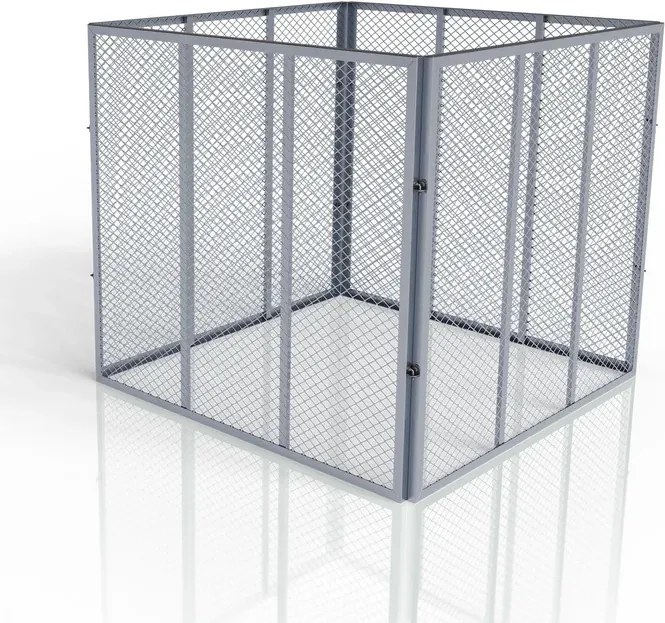 Juskys Fém komposztáló 450 l - ezüst