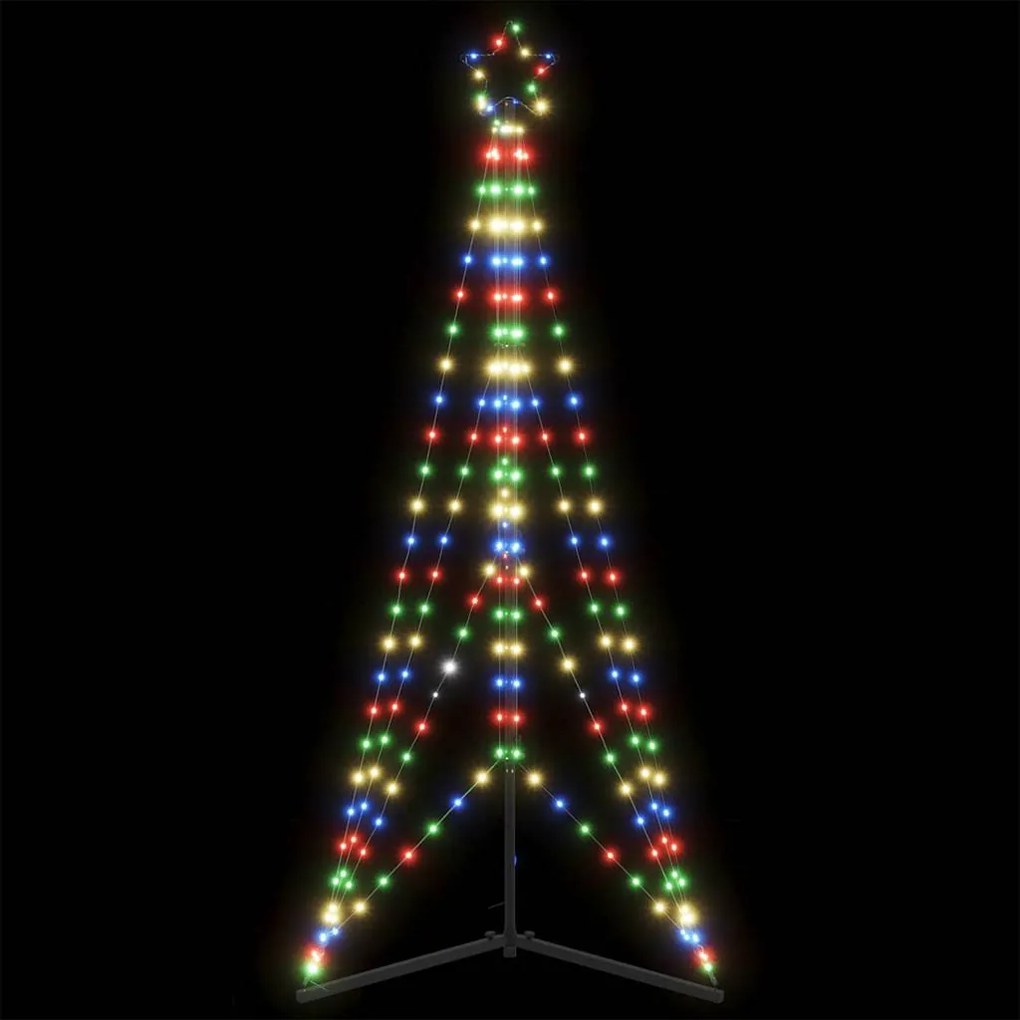 színes LED karácsonyfa 363 LED 182 cm
