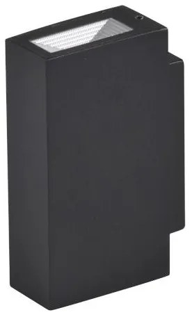 POLUX 319999 ORLEAN Modern Kültéri Fali Lámpa Fekete LED IP44