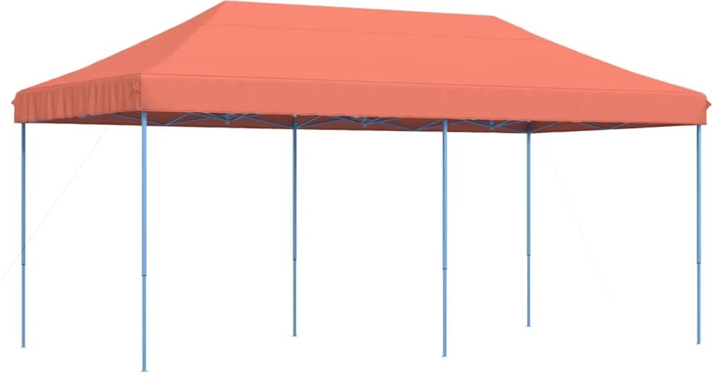 vidaXL terrakotta összecsukható felugró rendezvénysátor 580x292x315 cm