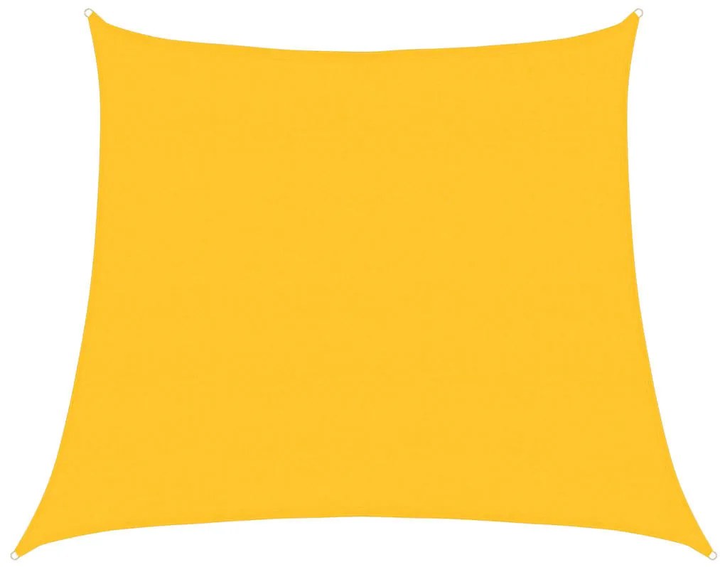 sárga trapéz alakú HDPE napvitorla 160 g/m² 4/5x4 m