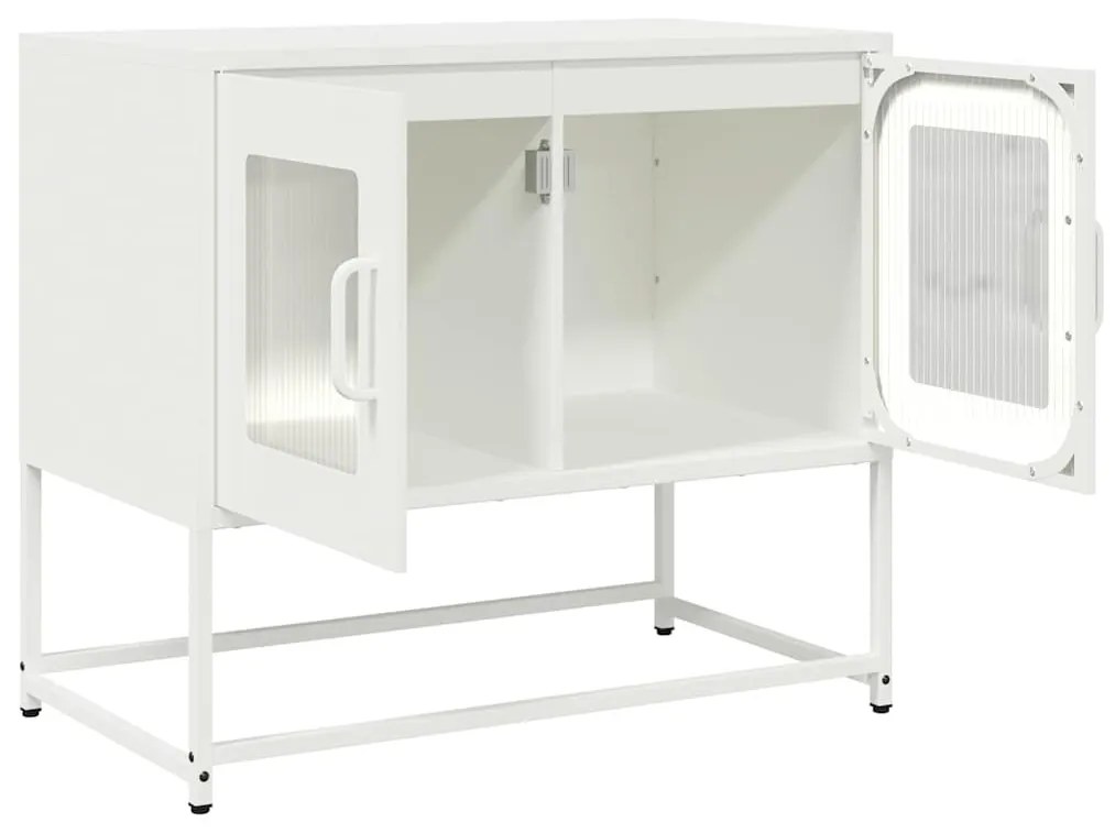 fehér hidegen hengerelt acél TV-szekrény 68x39x60,5 cm