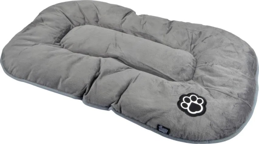 Szürke velúr fekhely kutyáknak 61x38 cm Flakes – Love Story