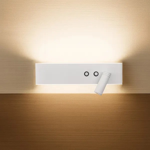 LED fali spotlámpa RESORT LED/10W/230V + LED/3W fehér, jobb oldali