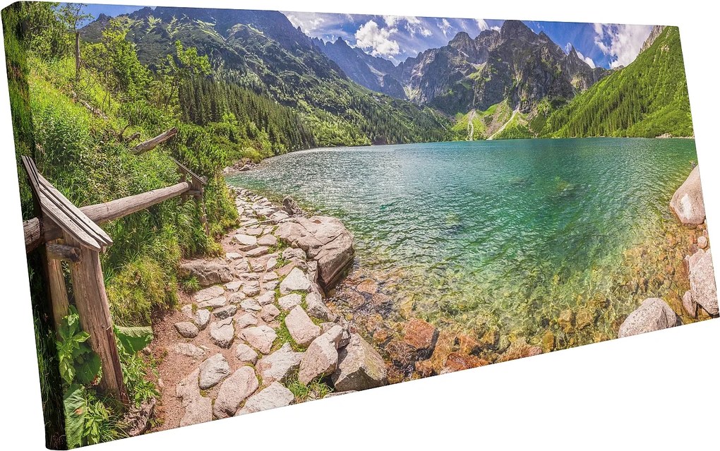 Vászonkép Tátra hegy 130x50 Tengerszem