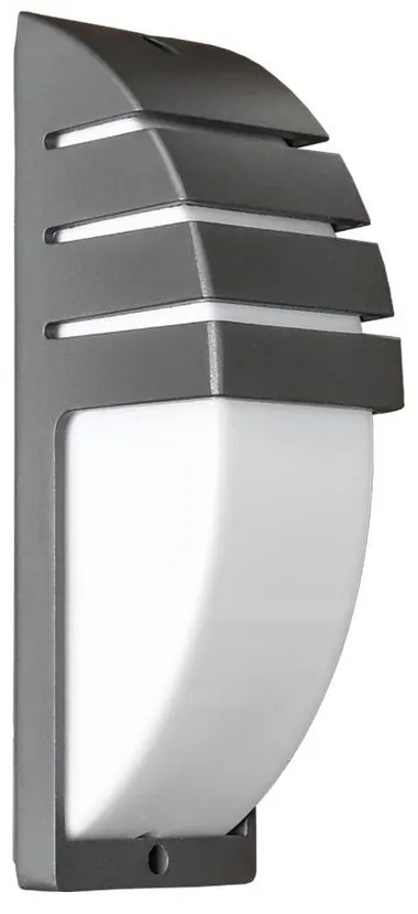 PREZENT 31405 SAMARA Modern Kültéri Fali Lámpa Opál, Szürke E27 IP44
