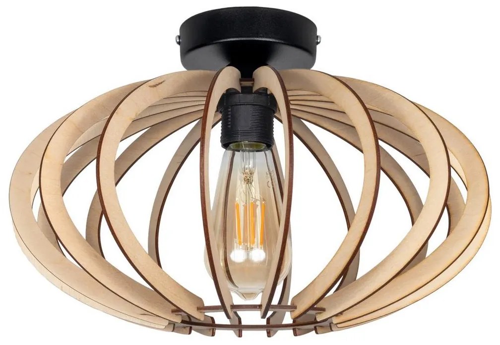 Felületre szerelhető csillár EARTH 1xE27/60W/230V fekete/bézs