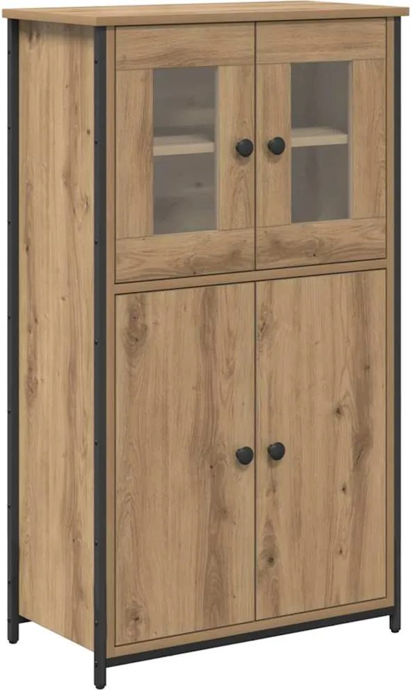vidaXL Magasfiú Artisan tölgy 62 x 32 x 106,5 cm Faanyag