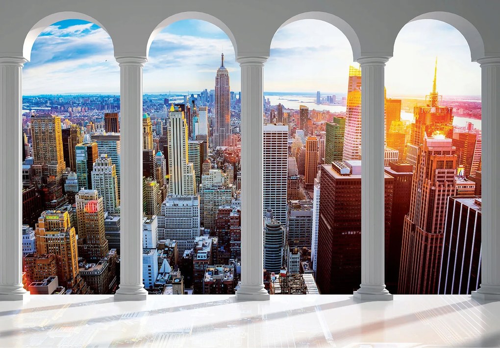 Fotótapéta Városi ívek Tájkép Vinyl oszlopok 368x254 +ragasztó