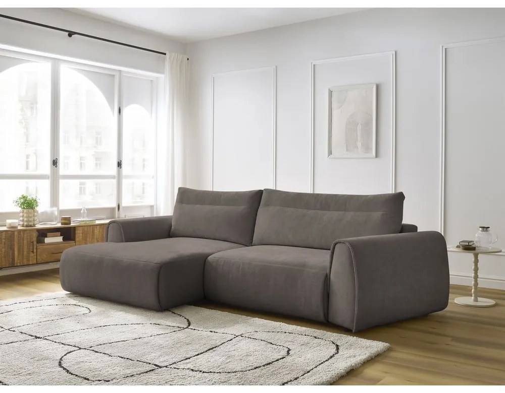 Barna sarokkanapé Aden – Bobochic Paris