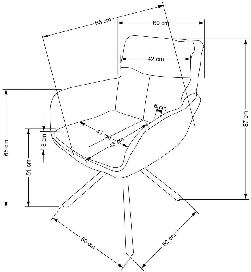 Leary étkezőszék, olajbogyó