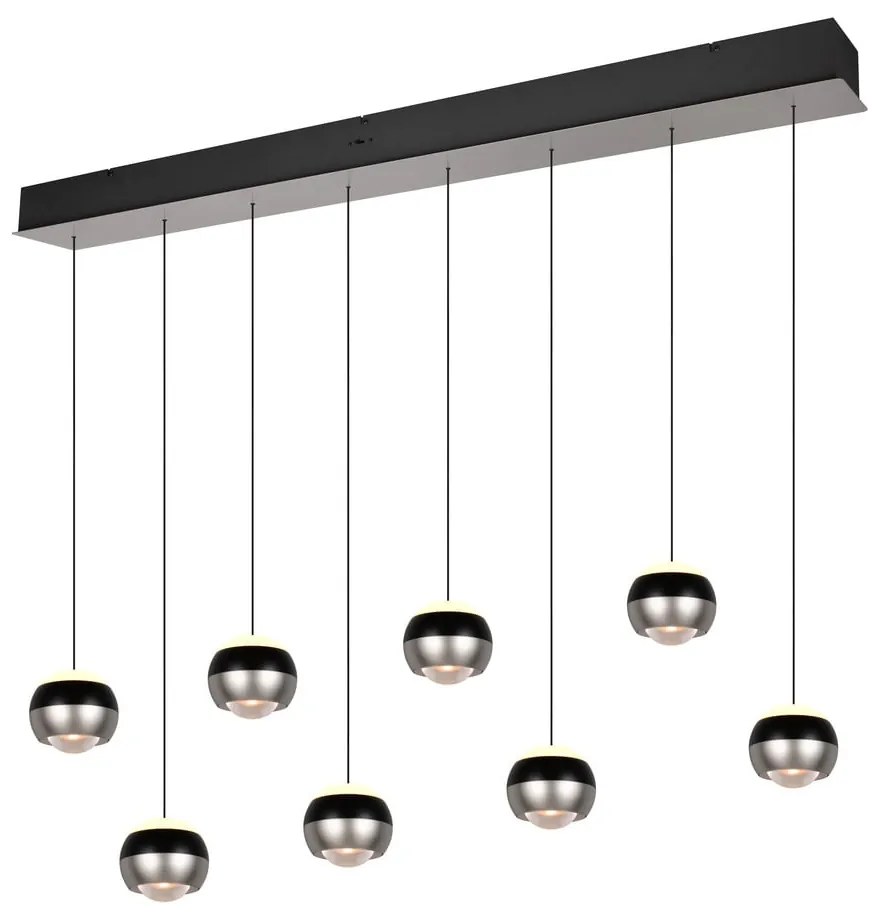 Fekete-ezüstszínű LED függőlámpa Orbit – Trio Select