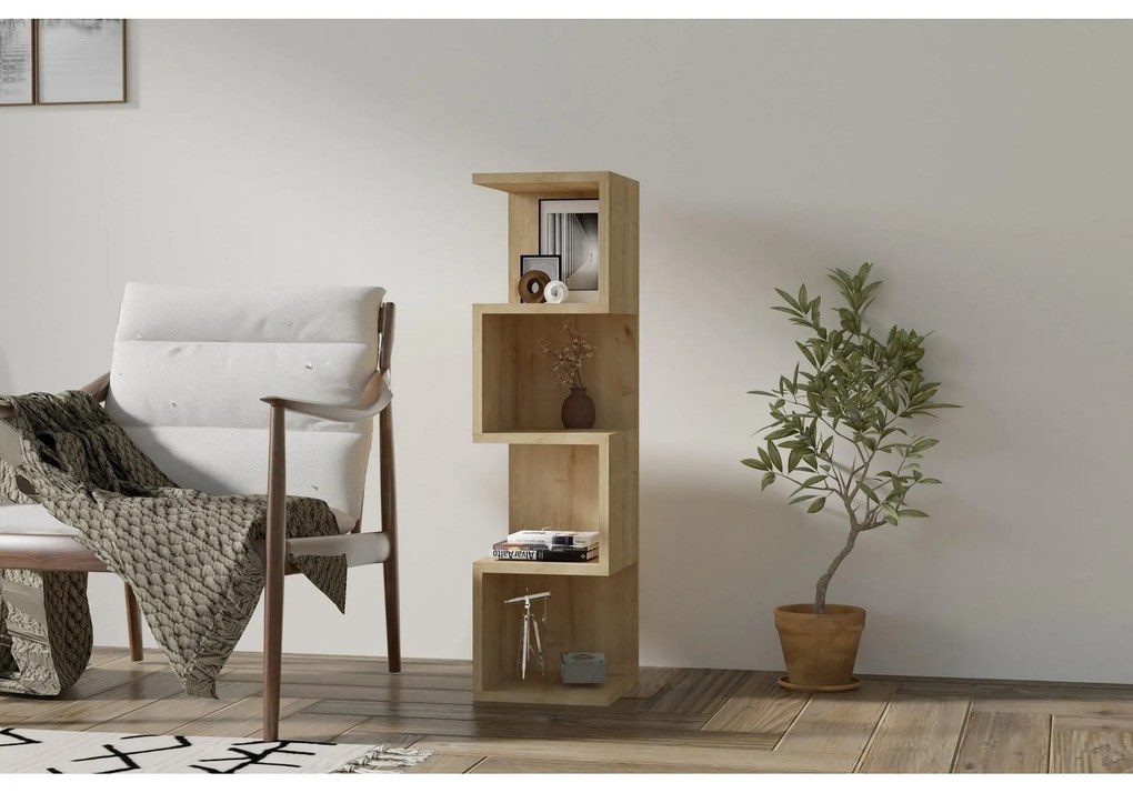 könyvespolc Alin - Sapphire Oak