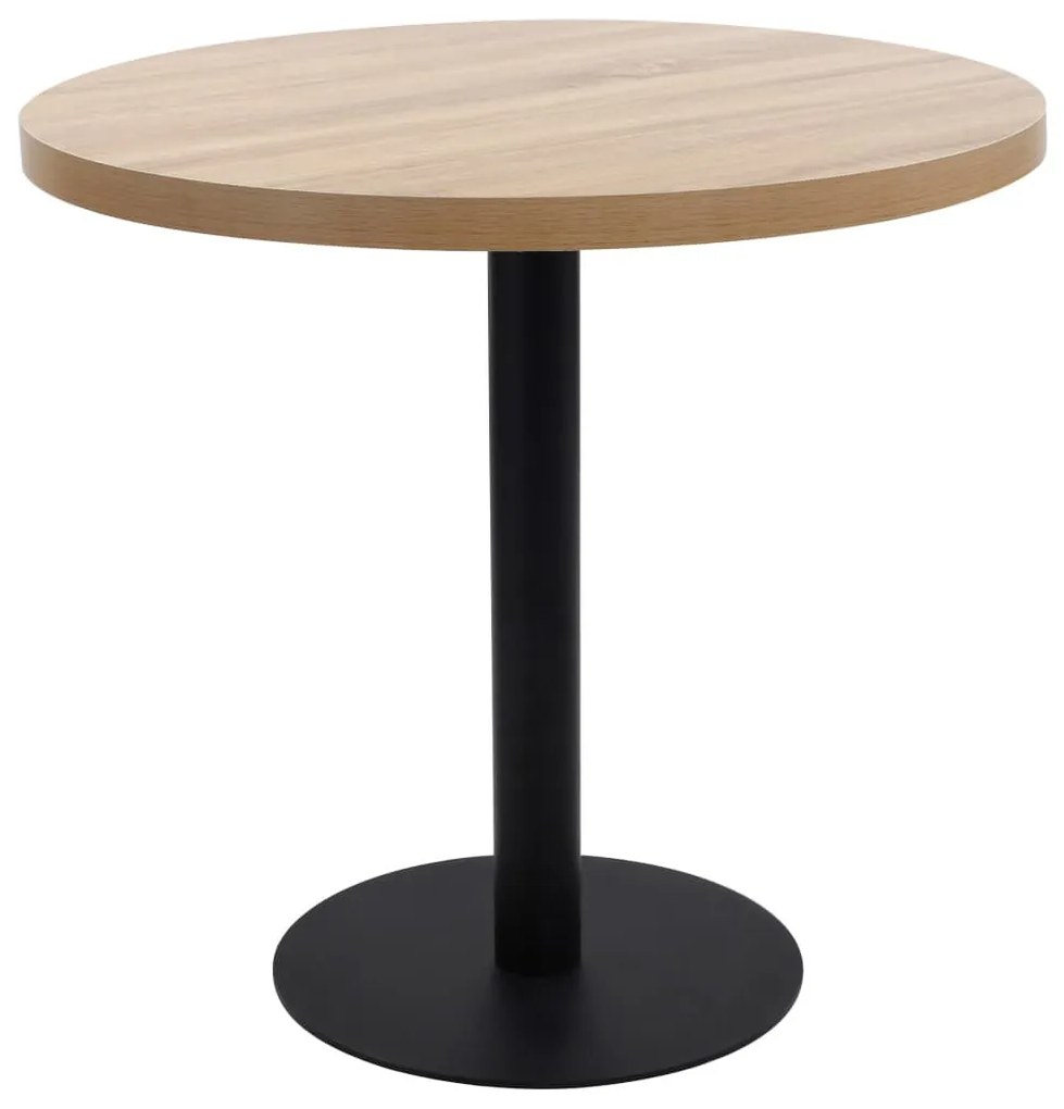 Világosbarna MDF bisztróasztal 80 cm