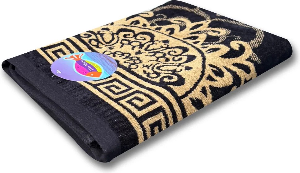 Zeus fekete strandtörölköző