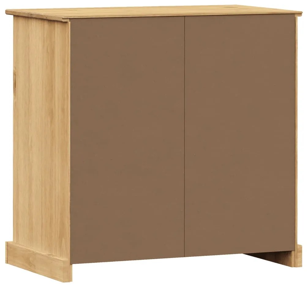 VIGO tömör fenyőfa fiókos tálalószekrény 78x40x75 cm