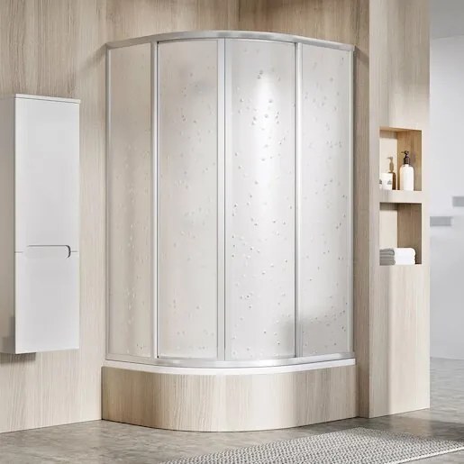 Zuhanysarok negyedkör 80x80 cm Ravak Supernova 31144VU0011
