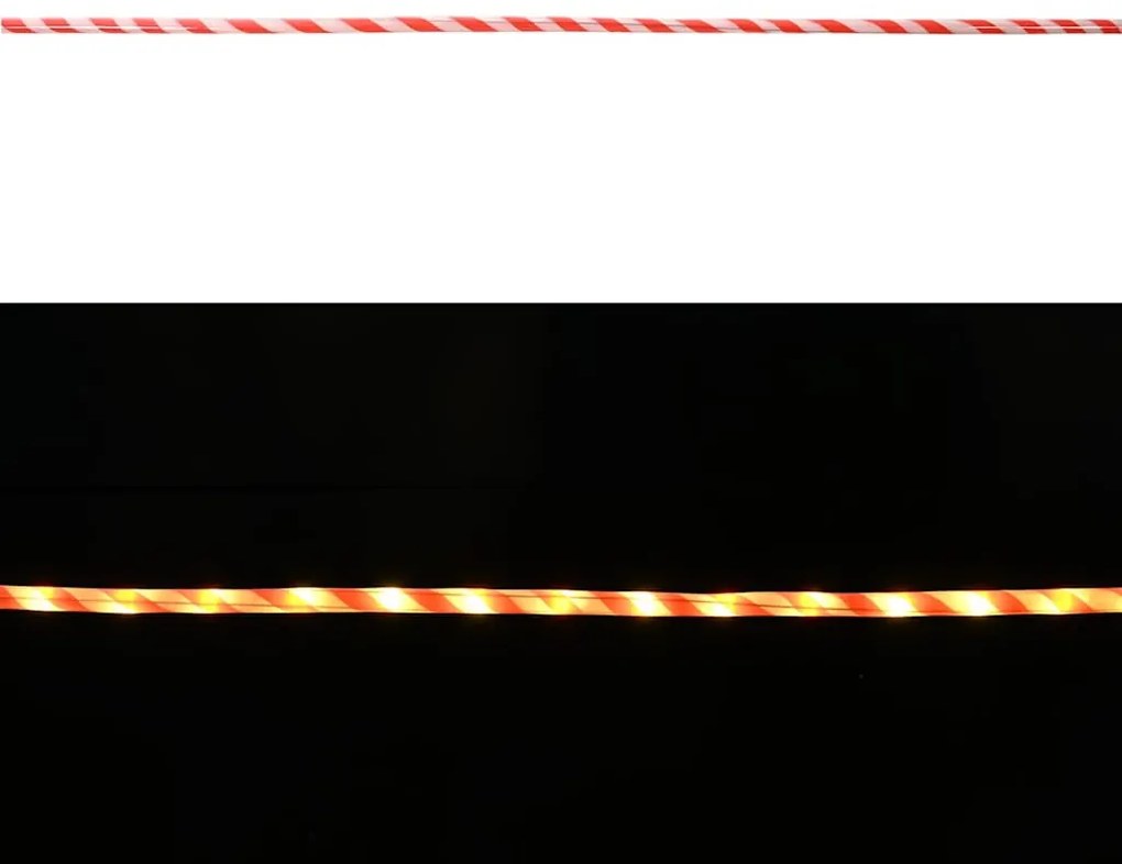 Kötél világítás 120 LED-del Meleg fehér 5 m PVC