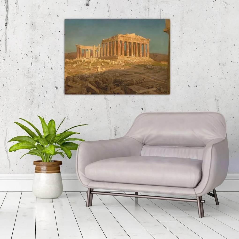 Üveg kép - Frederic Edwin Church, The Parthenon, reprodukciók (70x50 cm)