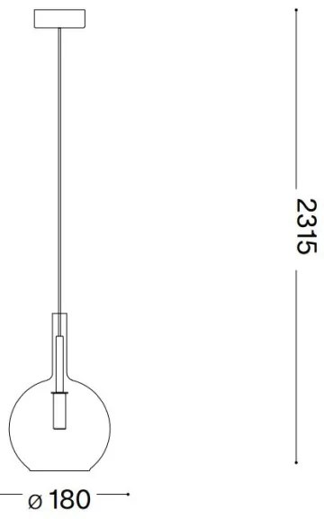 Ideal Lux - LED Csillár zsinóron EMPIRE 1xG9/3W/230V