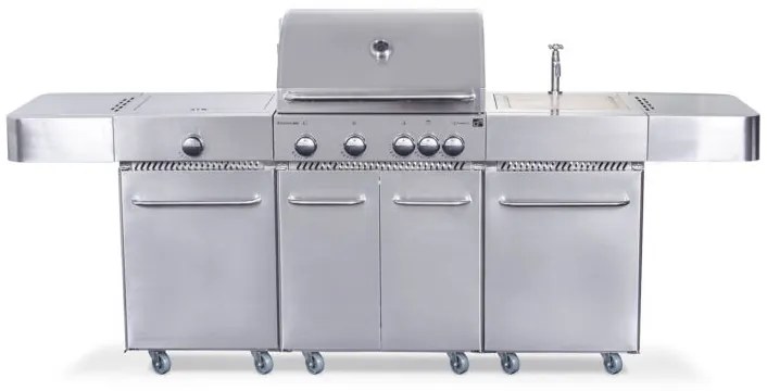 G21 Arizona BBQ Premium Line gázgrill, 6 égőfej + nyomáscsökkentő (6390330)