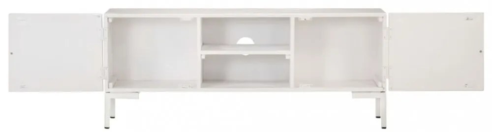 fehér tömör mangófa TV-szekrény 115 x 30 x 46 cm