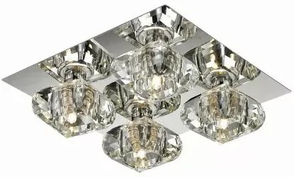 AZZARDO 0492 RUBIC Glamour Mennyezeti Lámpa G9 IP20