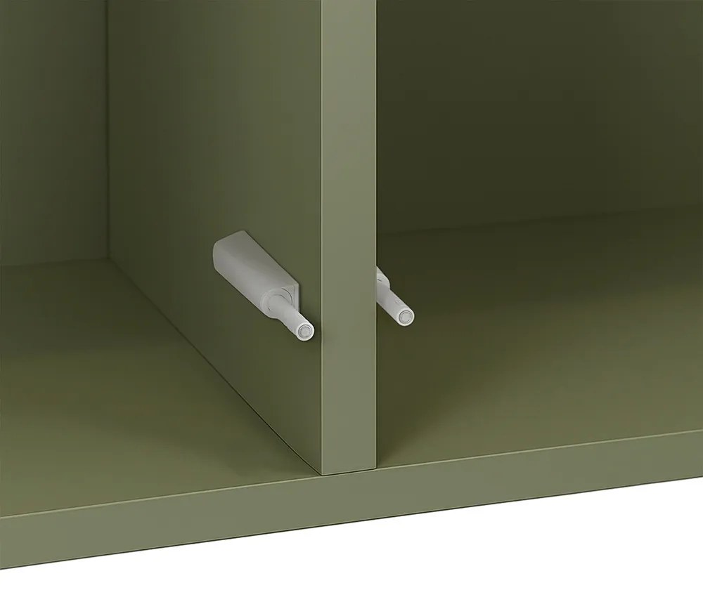 Boxie 2 ajtós fali szekrény 80x80x37 cm zöld