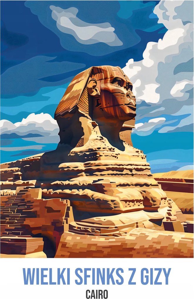 Poszter 20x30cm A nagy gízai szfinx