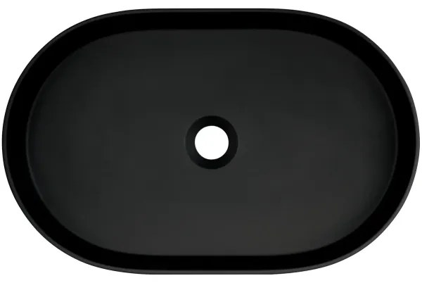 Deante CQS_NU6S - SILIA pultba építhető mosdó 35x55 cm gránit/fekete