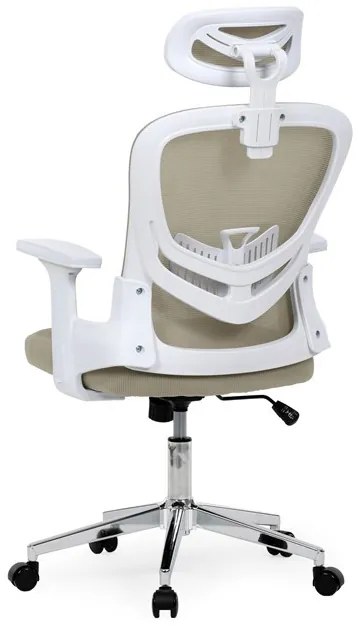 Bézs Hálós Irodai Szék, Hinta Mechanikával. KA-K2031 BGE