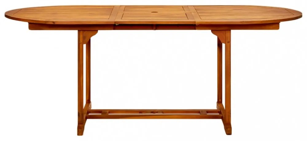 tömör akácfa kerti asztal 200 x 100 x 75 cm