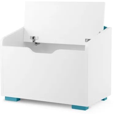Gyermek tárolódoboz PABIS 50x60 cm fehér/kék