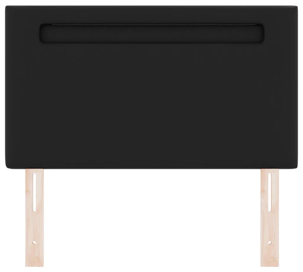 Fejtámla LED -es lámpákkal Falra szerelhető Fekete 100 cm PVC