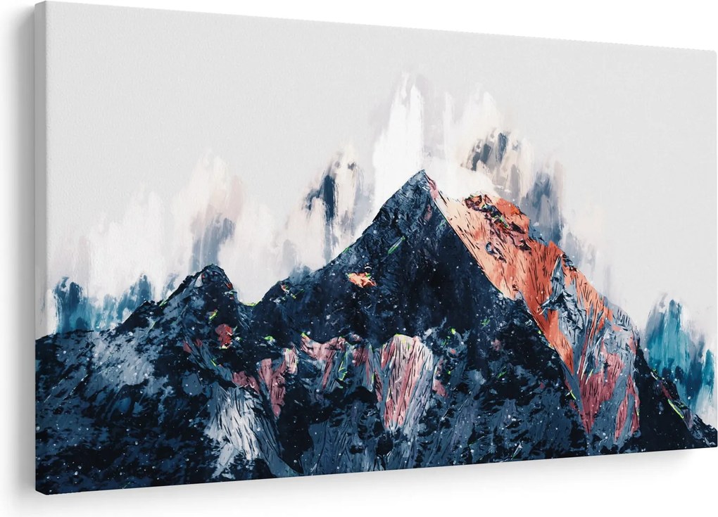Kép - Absztrakt hegy (90x60 cm)