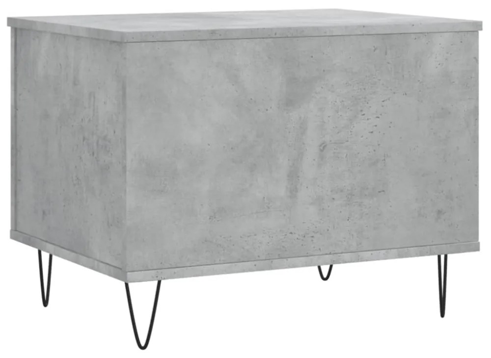 betonszürke szerelt fa dohányzóasztal 60 x 44,5 x 45 cm