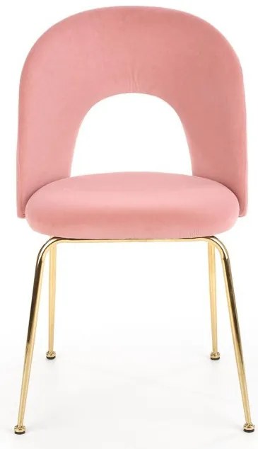 K-385 étkezőszék Világos rózsaszín bársony szövet