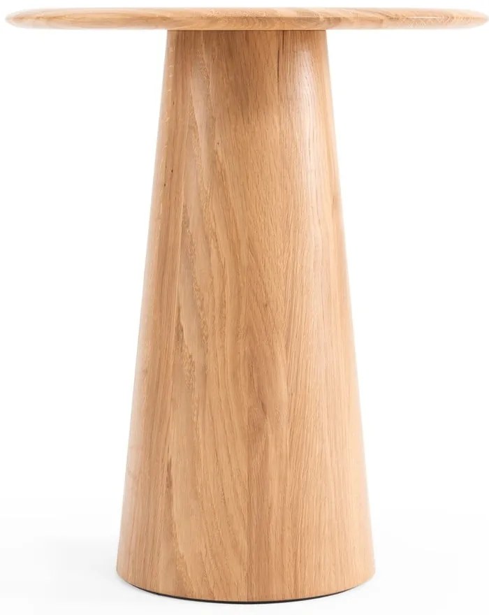 Tölgyfa kerek tárolóasztal ø 40 cm Mushroom – Gazzda