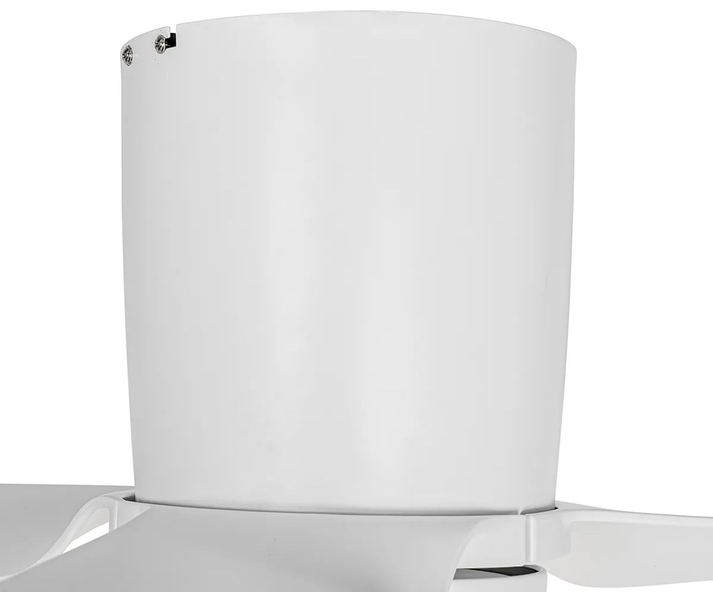 Mennyezeti ventilátor fehér 123 cm LED-del, fényerőszabályzóval és távirányítóval - Patty