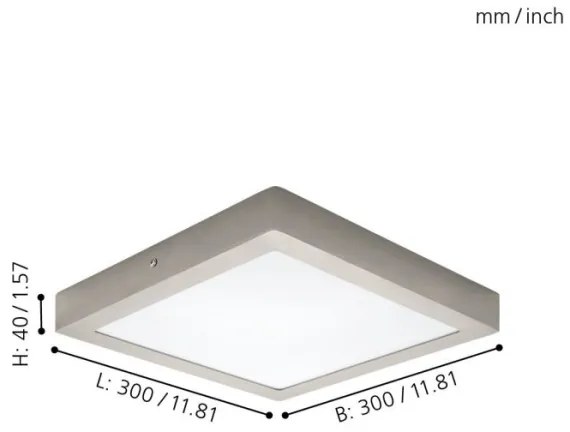 Eglo 32446 - LED mennyezeti lámpatest FUEVA 1 LED/24W/230V