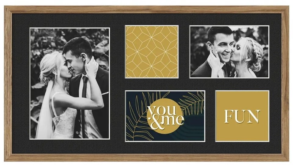 Képkeret 29x53 cm Kyoto Black – Styler