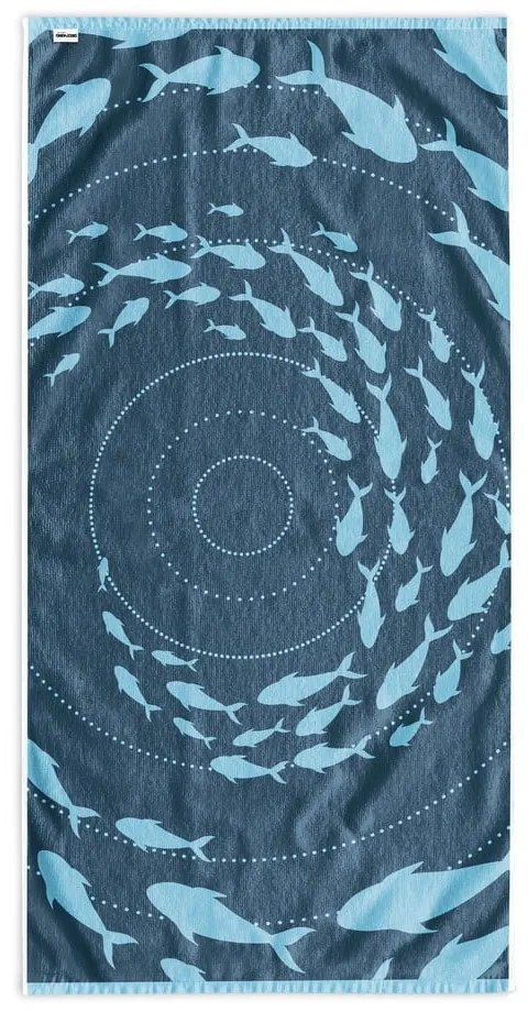 Kék strandtörölköző 90x180 cm Shoal – DecoKing