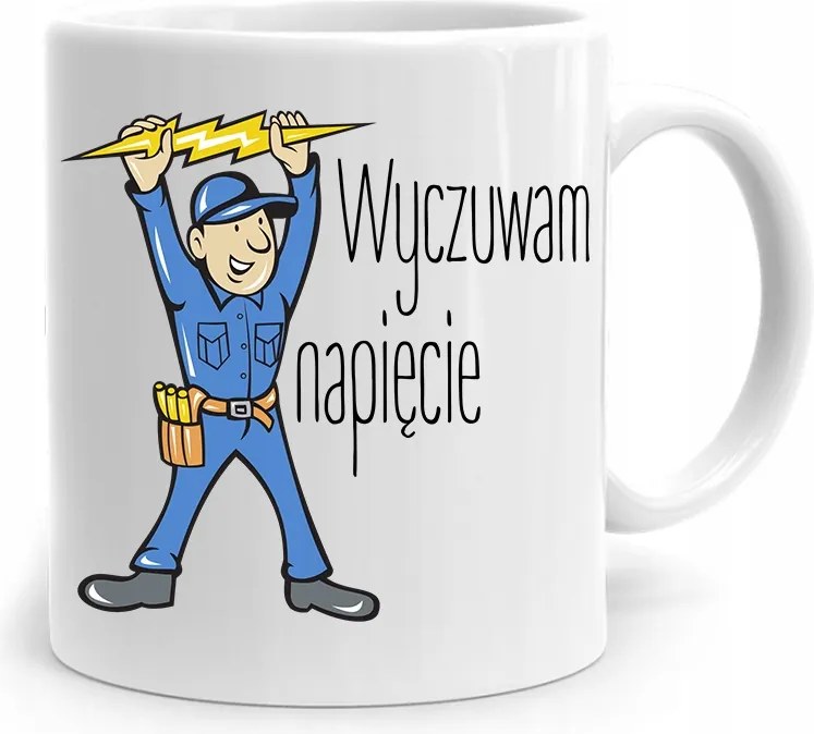 Bögre Ajándék Villanyszerelőnek Érzékelem A Feszültséget fényképes nyomtatással